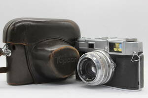【訳あり品】 トプコン Topcon 35-L Topcor 4.4cm F2 ダブルストローク ケース付き レンジファインダー カメラ v114