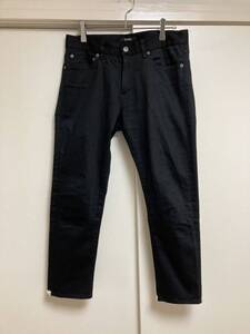 美品 UNDERCOVERISM クロップドストレッチパンツ BLACK size1 アンダーカバー 高橋盾 JONIO スリム SKINNY スキニー 日本製