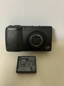 RICOH GR DIGITAL Ⅱリコーデジタルカメラ本体+充電池DB-60/部品取り用/動作未確認/パーツ詳細不明/動作不動/レンズ部品違う？/ジャンク