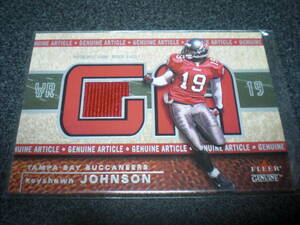 Keyshawn johnson/キーショーン・ジョンソン(Buccaneers) ジャージ Fleer 2002