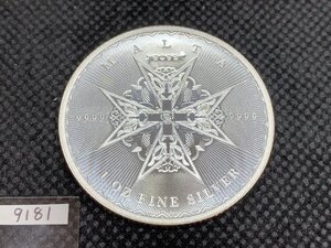 31.1グラム 2023年 (新品) マルタ「マルタの十字」純銀 1オンス 銀貨