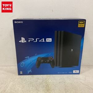 1円〜 動作確認/初期化済 PS4 Pro CUH-7200B ジェット・ブラック 1TB