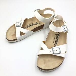 □BIRKENSTOCK RIO サンダル 40/26.0cm 白 ビルケンシュトック リオ メンズ レザー 複数落札同梱OK B240411-5