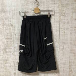 A639◇NIKE | ナイキ　パンツ　ハーフパンツ　ロゴ 　ブラック　スソヒモ　サイズXS