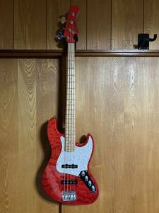 エドワーズ　EDWARDS E-BUZZ BASS 赤　レッド　セットアップ済み　tetsuya ラルク　L