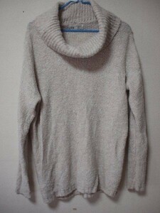 rsrs 676 Sweatercollection ニット オフタートル ベージュ L