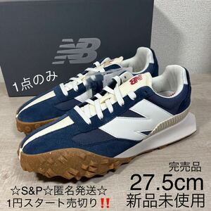 1円スタート売切り 新品未使用 ニューバランス スニーカー 27.5cm NEW BALANCE XC-72 ネイビー 白 スエード ナイロン 靴 完売品 996 574