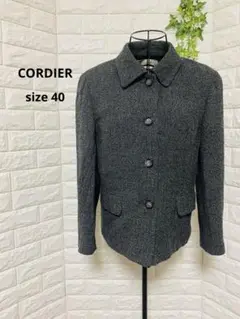 E-3043 ✱CORDIER✱ ステンカラージャケット フォーマル ブラック