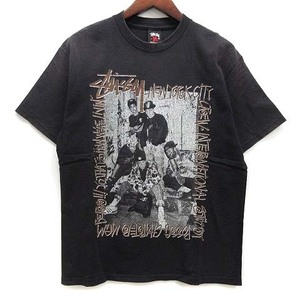 ステューシー STUSSY フォト Tシャツ NEW YORK CITY CREW TEE 半袖 黒 ブラック M ☆AA★ メンズ