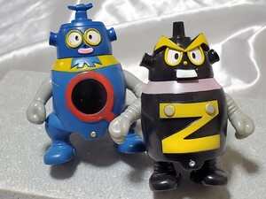 即決 当時物 ベルヌ フタバ ロボダッチ ロボZ ＆ ロボQ ソフビ フィギュア / 駄菓子屋 玩具 イマイ 今井 タマゴロー ブルマァク 怪獣