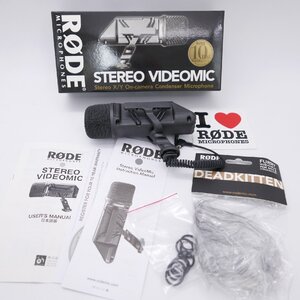 RODE ロード STEREO VIDEOMIC SVM ステレオ コンデンサーマイク ビデオマイク ビデオカメラアクセサリー ウィンドシールド付 N3594