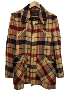 PENDLETON◆コート/-/ウール/RED/チェック