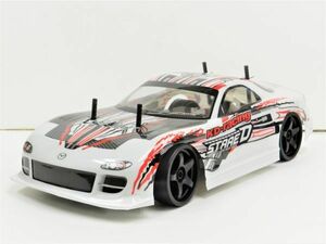 ☆ターボ機能付き☆ 2.4GHz 1/10 ドリフトラジコンカー マツダ ＲＸ-7 FD3S タイプ 白2【塗装済み完成品・フルセット】