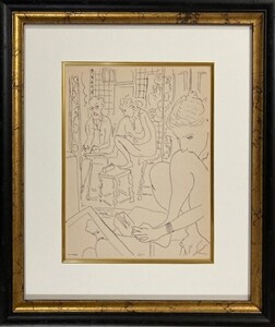 【特価】　 ≪　　アンリ・マティス　　≫ 　 　リトグラフ【石版画】　　　DESSINS DE HENRI MATISSE-XXIII 　 1936年 　　HENRI MATISSE