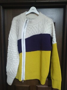 sacai 21AW Knit Riders Jacket ニット　ライダース