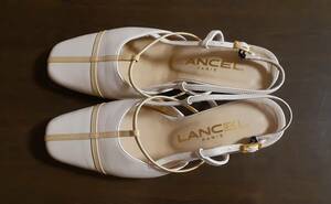 ■送料無料！ベージュのサンダル☆LANCEL【21.5】