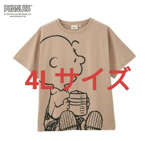 4Lサイズ！送料無料！即決！スヌーピー チャーリー・ブラウン 新品タグ付き SNOOPY Peanuts　Tシャツ メンズ BIGTシャツ