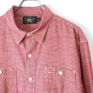 00s RRL Western Shirt ダブルアールエル ギンガム チェック シャツ vintage ヴィンテージ USA ポロカン シャンブレー 開襟 デニムシャツ