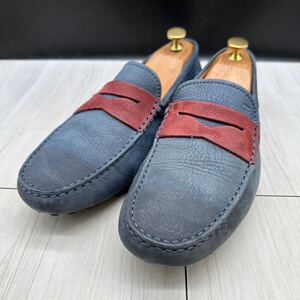 【TODS】トッズ 26.5 ローファー ドライビングシューズ ネイビー