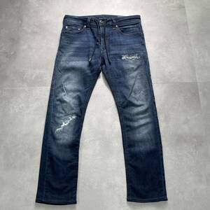 DIESEL ジョグジーンズ スウェットデニム ダメージリペア加工 W28