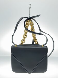 BOTTEGA VENETA◆ショルダーバッグ/レザー/BRW/無地/P018574751//