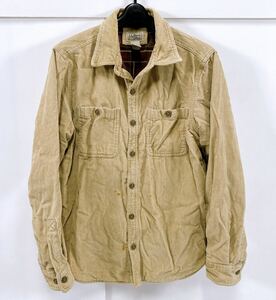 ■USED■ LLBEAN LLビーン メンズ コーデュロイ カジュアルシャツ ベージュ系 ビンテージ？【サイズ：M】