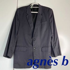 agnes b agns b アニエスベー　テーラードジャケット　黒 ブラック スーツジャケット