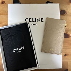 CELINE レディース　ジップ付きコンパクトジップ付きカードホルダー　エッセンシャル