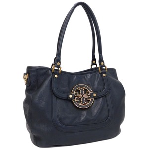 1円 ■ 美品 トリーバーチ ハンドバッグ ブラック系 レザー おでかけ 普段使い TORY BURCH ■E.Bes.zE-28