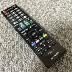 シャープ　アクオス　テレビリモコン　GB129WJSA レコーダー