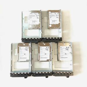 K6040465 TOSHIBA/SEAGATE 600GB SAS 15K 2.5インチ HDD 5点【中古動作品】