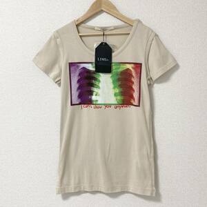 新品未使用品 LIMI feu レントゲン 骨 Tシャツ アイボリー リミフゥ Yohji Yamamoto ボーン スカル 半袖 カットソー Tee archive 4040364