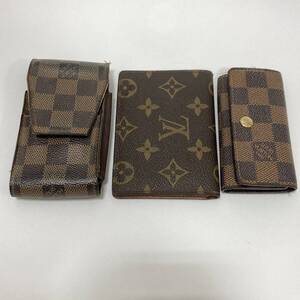 ＃3326 LOUIS VUITTON ルイヴィトン おまとめ品★3品/現状品 ミルティクレ パスケース キーケース LV ブランド