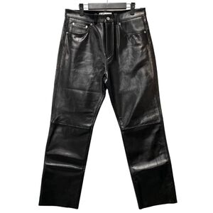 OUR LEGACY アワーレガシー × DENIM TEARS デニムティアーズ ×２PAC LEATHER CUT PANTS レザー パンツ サイズM 正規品 / 35011