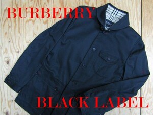 ★バーバリー Burberry ブラックレーベル★ストレッチコットン ラウンドカラージャケット メンズ★R61020056A