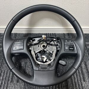 中古 レクサス LEXUS 10系 前期 RX RX270 RX350 RX450h GYL10W 純正 レザー ステアリング ハンドル スイッチ付き