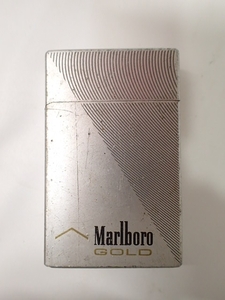 k4852 / Marlboro マルボロ マールボロ ガス ライター シルバー たばこ 喫煙 現状品