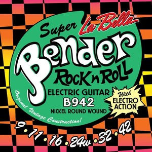 ラベラ 弦 1セット La Bella The Bender B942 SUPER LIGHT 09-42 エレキギター弦