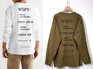 【04サイズ】WTAPS ダブルタップス SCREEN CIRCA L/S TEE 長袖 ロゴ Tシャツ オリーブ カーキ ロンT スクリーン BA3232