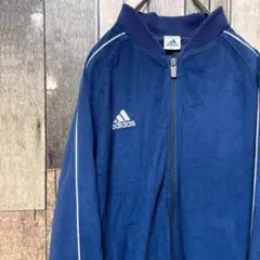 《日本製》アディダス adidas 紺☆ベロアジャージ L パフォーマンス