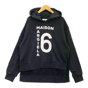 MM6 Maison Margiela キッズ ブランドロゴ パーカー スウェット フーディー トレーナー 裏毛 14Y エムエムシックス トップス DL12855■