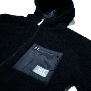 レディース MEI ジップ ボア フリース フード ジャケット 【ブラック】 /メイ　ZIP FLEECE HOOD JACKET USA