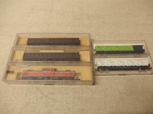 1240019s【鉄道模型 KATO Nゲージ 5点まとめて】中古品 関水金属 カトー 機関車 客車 賃車 国鉄 ケース入