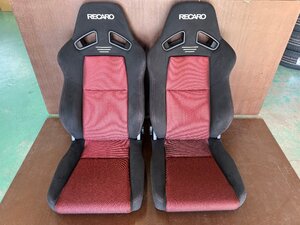 引き取り限定 RECARO レカロ SR-7F GK100 BK/RD セミバケットシート 2脚SET セミバケ P2412250