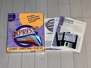 オールドMACのソフトExpresso (カレンダー・アドレス系ユーティリティ Old Mac 用のソフト )「BERKELEY」SE・SE/30・CC