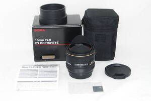 ★良品★SIGMA シグマ AF 10mm F2.8 EX DC FISHEYE HSM SONY ソニーAマウント 元箱付き♪