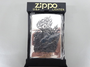 新品 未使用品 1999年製 ZIPPO ジッポ 哀川翔 気 不動明王 仏像 限定 シルバー 銀 オイル ライター USA