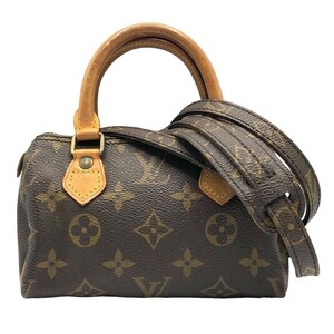 ルイ・ヴィトン LOUIS VUITTON ミニ・スピーディ M41534 モノグラム モノグラム・キャンバス ショルダーバッグ レディース 中古