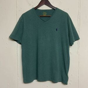 POLO RALPH LAUREN ポロラルフローレン半袖VネックTシャツ古着メンズL