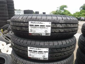 送料無料★新品 2本 24年 ヨコハマ 155/80R14 88/86N LT BluEarth-VAN 14インチ★8067